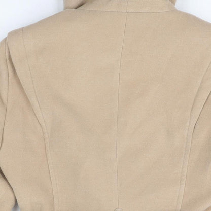 Womens UK Size 10 Et Vous Beige Overcoat