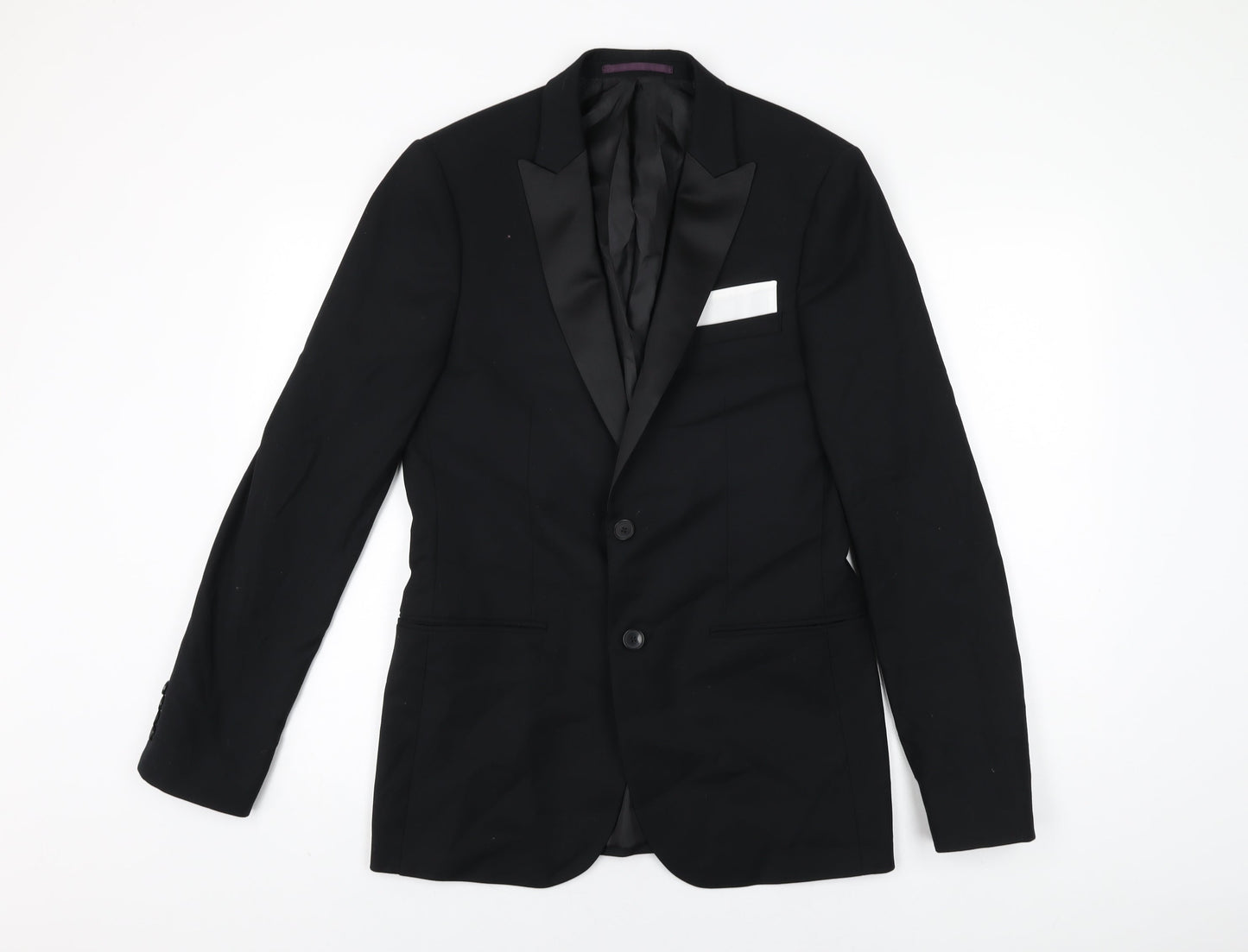 Mens UK Size 38 Burton Regular Black Suit Jacket