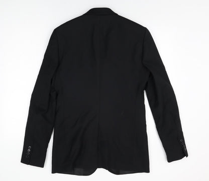 Mens UK Size 38 Burton Regular Black Suit Jacket