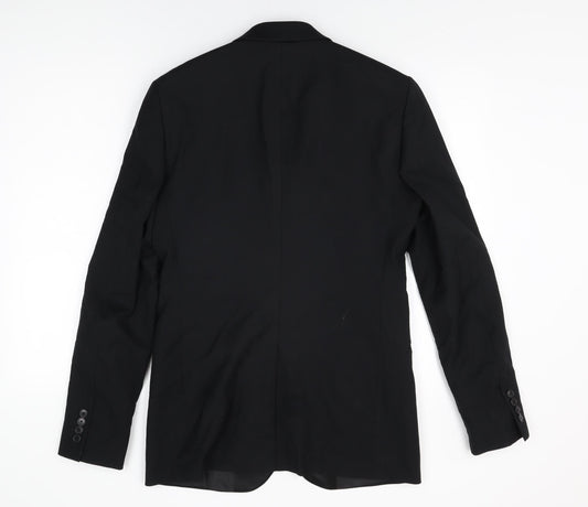 Mens UK Size 38 Burton Regular Black Suit Jacket