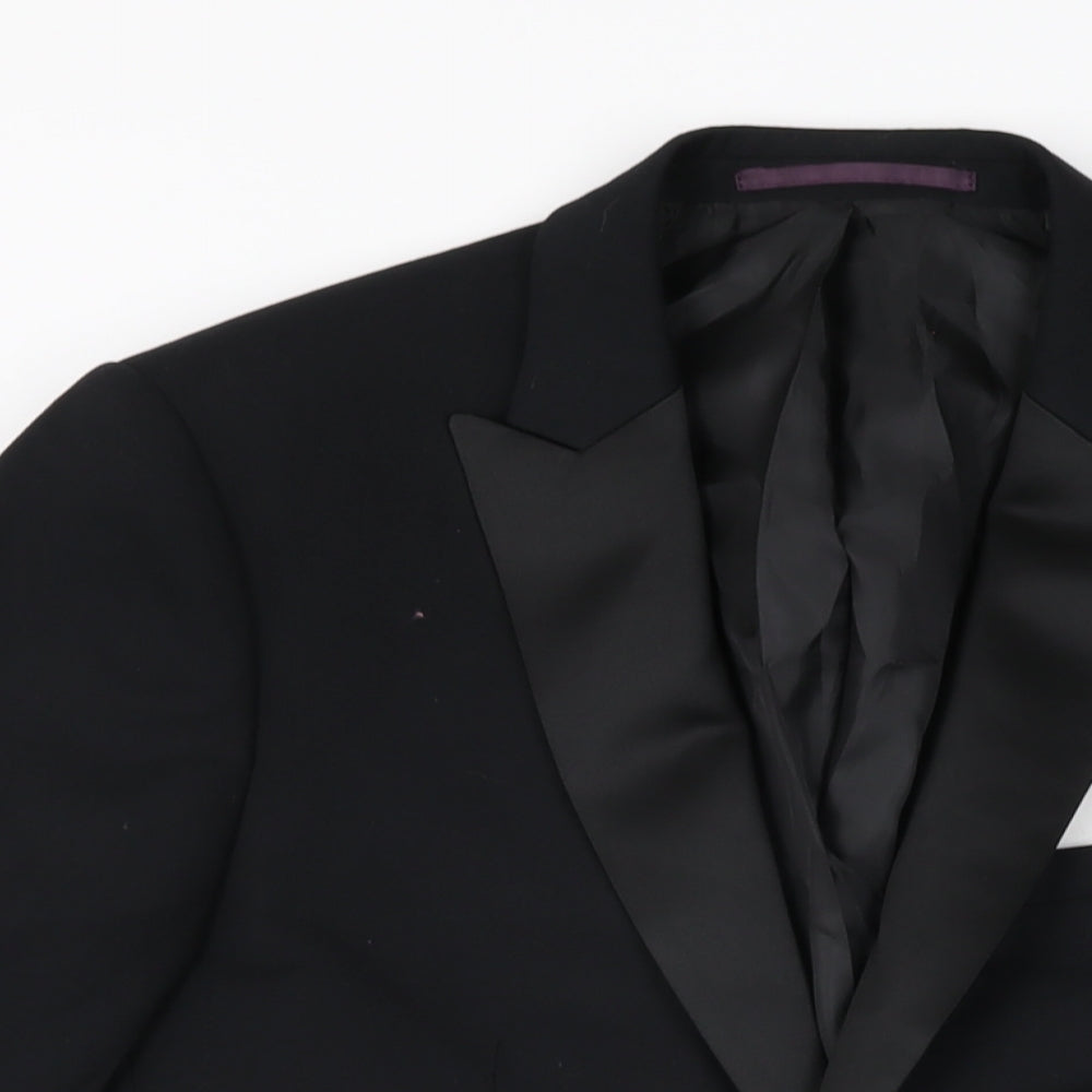 Mens UK Size 38 Burton Regular Black Suit Jacket