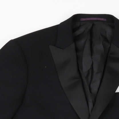 Mens UK Size 38 Burton Regular Black Suit Jacket