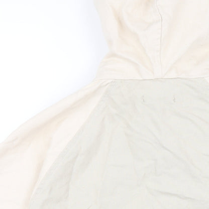 Womens UK Size M Topshop Beige Jacket
