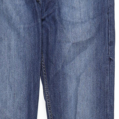 Denim & Co. Mens Blue Cotton Skinny Jeans Size 34 in L34 in Regular Zip