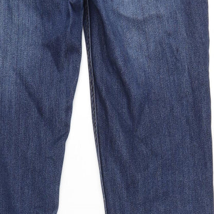 Denim & Co. Mens Blue Cotton Skinny Jeans Size 34 in L34 in Regular Zip