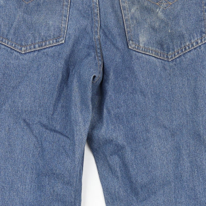 Hutson Harbour Mens Blue Cotton Straight Jeans Size 34 in L30 in Regular Zip