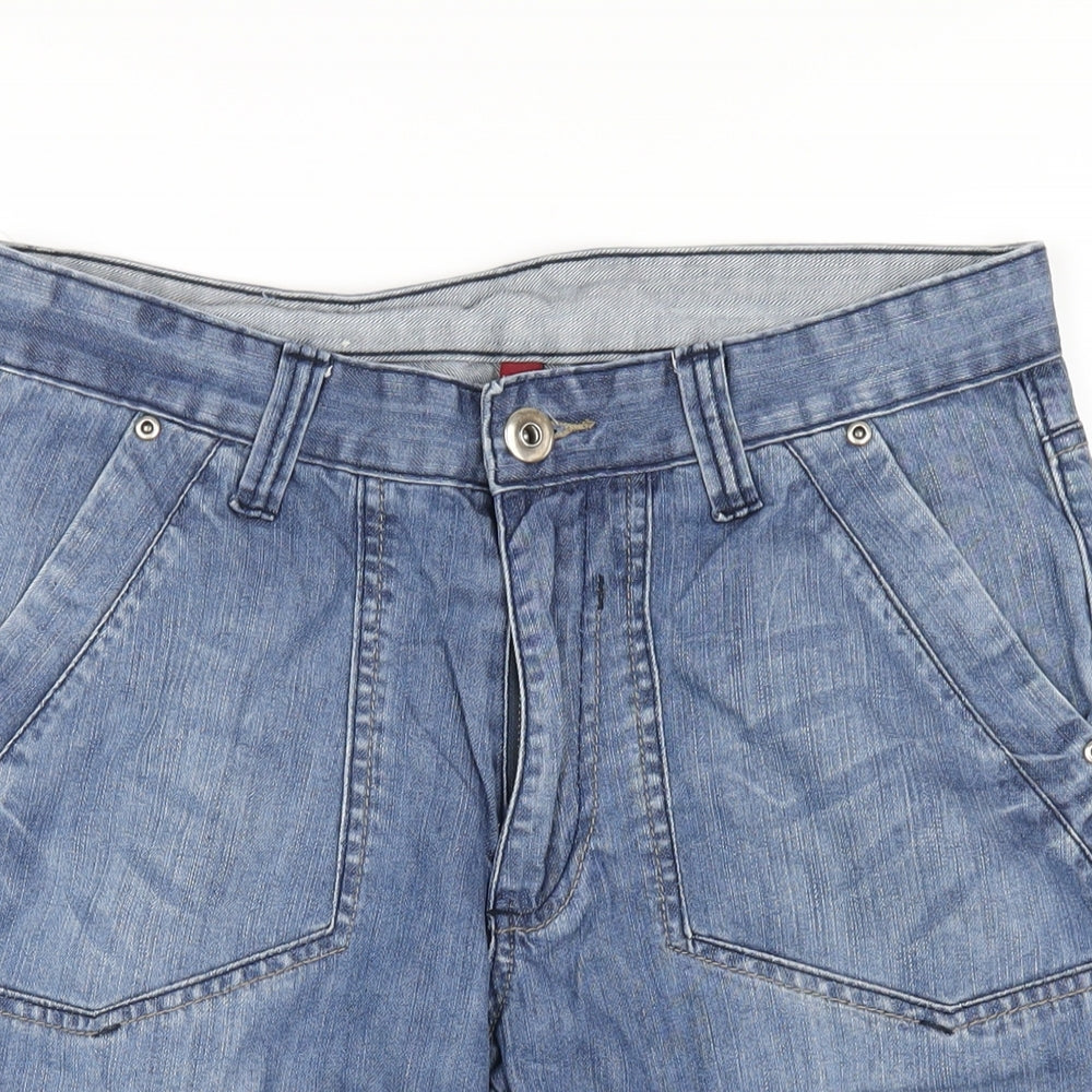 Denim & Co. Mens Beige Cotton Bermuda Shorts Size 30 in L14 in Regular Zip