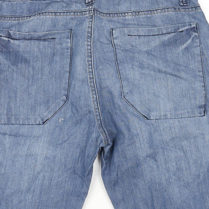 Denim & Co. Mens Beige Cotton Bermuda Shorts Size 30 in L14 in Regular Zip