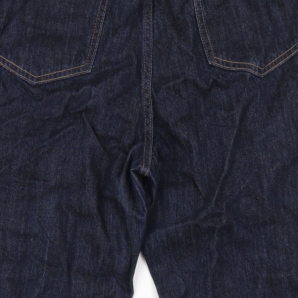 Uniqlo Mens Blue Cotton Tapered Jeans Size 29 in L25 in Regular Zip