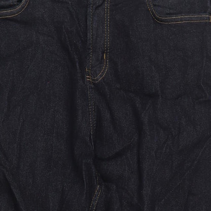 Denim & Co. Mens Blue Cotton Straight Jeans Size 36 in L30 in Regular Zip