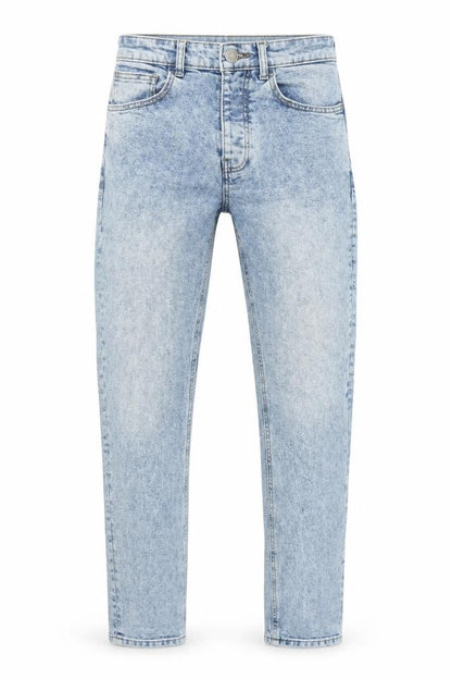 Denim & Co. Mens Blue Cotton Tapered Jeans Size 30 in L32 in Relaxed Button