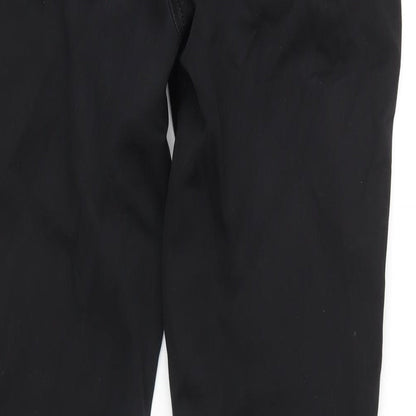 NEXT Womens Black Cotton Skinny Jeans Size 12 L32 in Regular Zip