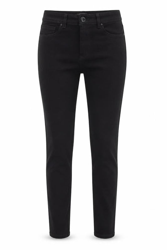 La Carte Womens Black Cotton Skinny Jeans Size 28 in L28 in Regular Zip