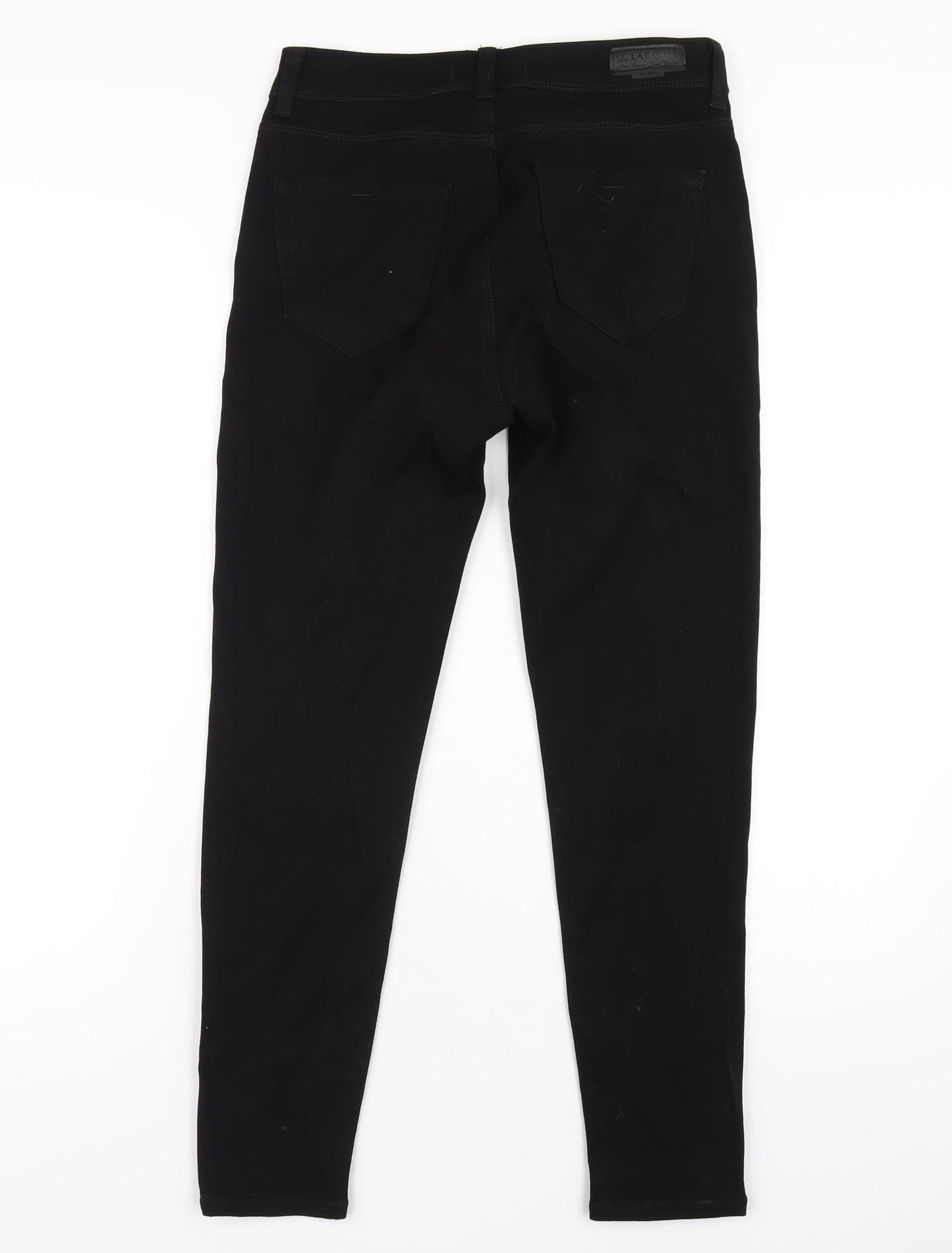 La Carte Womens Black Cotton Skinny Jeans Size 28 in L28 in Regular Zip