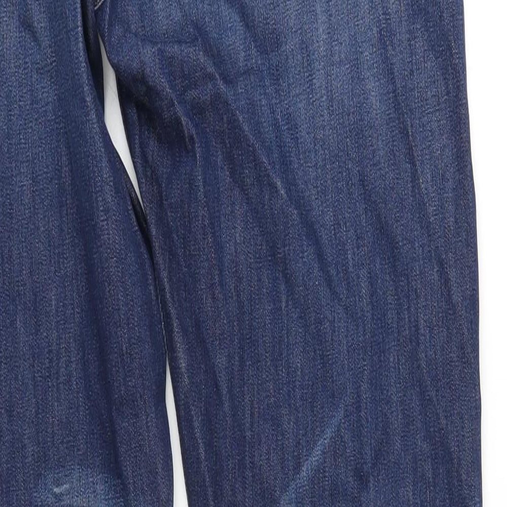 Kyrre Mens Blue Cotton Straight Jeans Size 33 in L34 in Regular Button