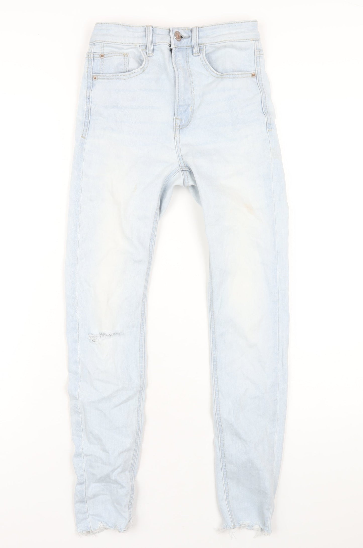 Womens UK Size 6 Stradivarius Regular Fit Skinny Blue Jeans