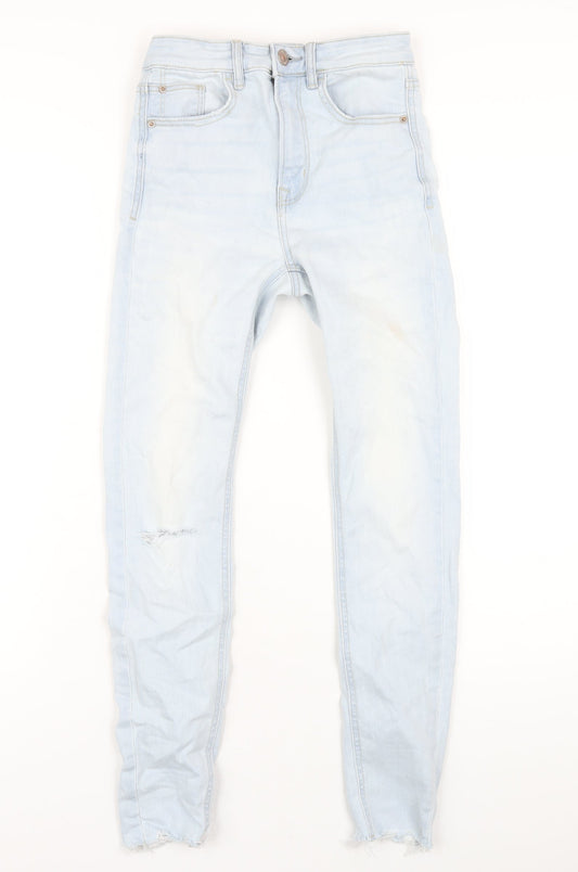 Womens UK Size 6 Stradivarius Regular Fit Skinny Blue Jeans