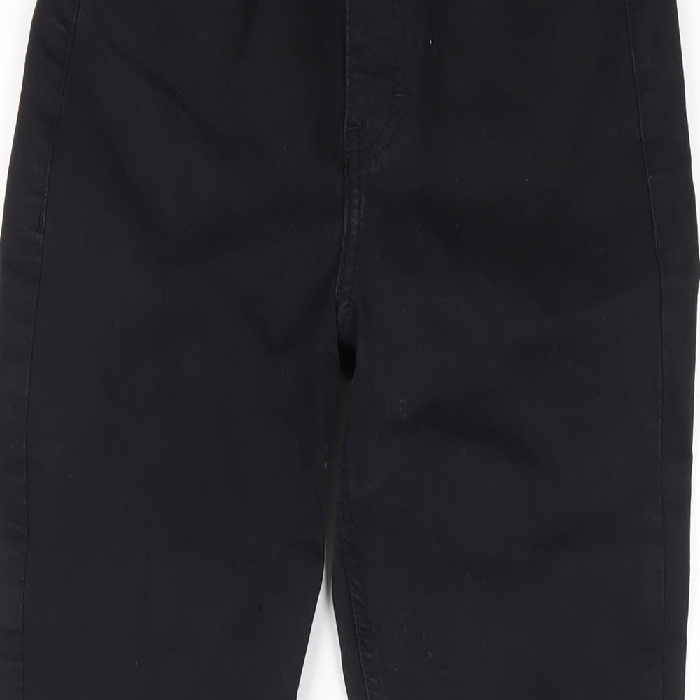 Topshop Womens Black Cotton Skinny Jeans Size 26 in L30 in Regular Zip