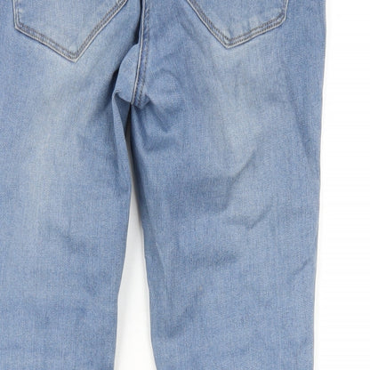 NEXT Womens Blue Cotton Skinny Jeans Size 10 L27 in Regular