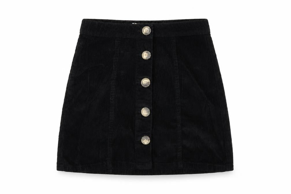 Womens UK Size 6 Denim & Co. Black A-Line Skirt
