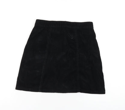 Womens UK Size 6 Denim & Co. Black A-Line Skirt