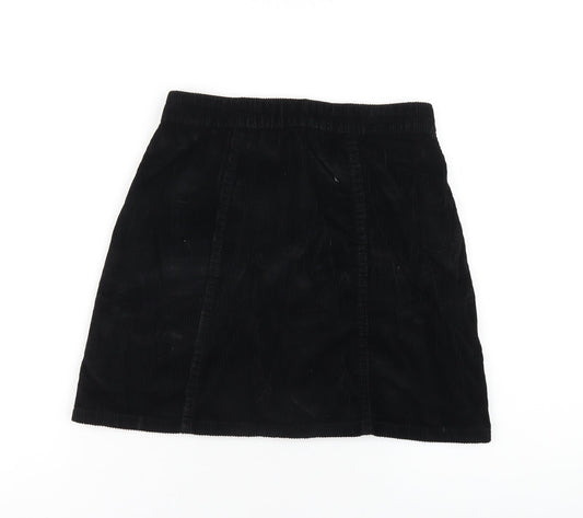 Womens UK Size 6 Denim & Co. Black A-Line Skirt
