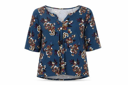 Womens UK Size 22 Cynthia Rowley Blue Basic T-Shirt