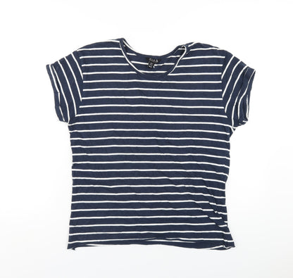 Womens UK Size 12 Miso Blue Basic T-Shirt