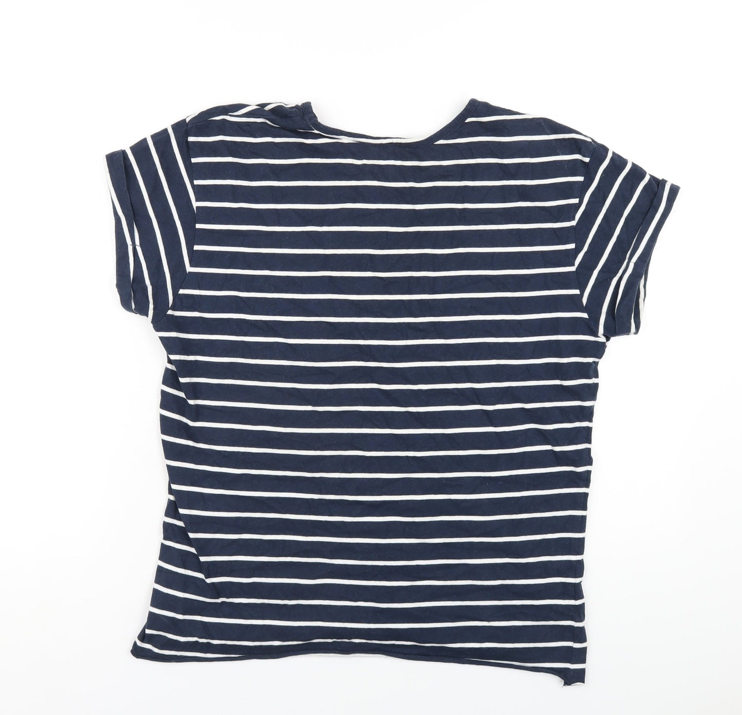 Womens UK Size 12 Miso Blue Basic T-Shirt
