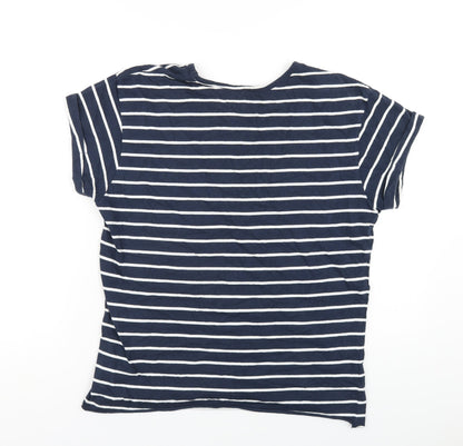 Womens UK Size 12 Miso Blue Basic T-Shirt