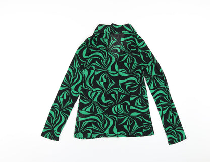 Womens UK Size 8 New Look Green Basic Button-Up