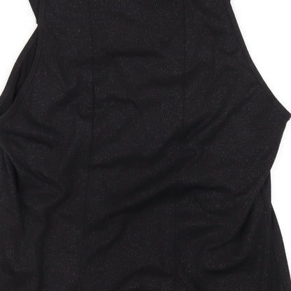 Womens UK Size M Wallis Black Basic T-Shirt