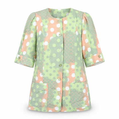 Baruch Womens Multicoloured Geometric Jacket Size 14 Button