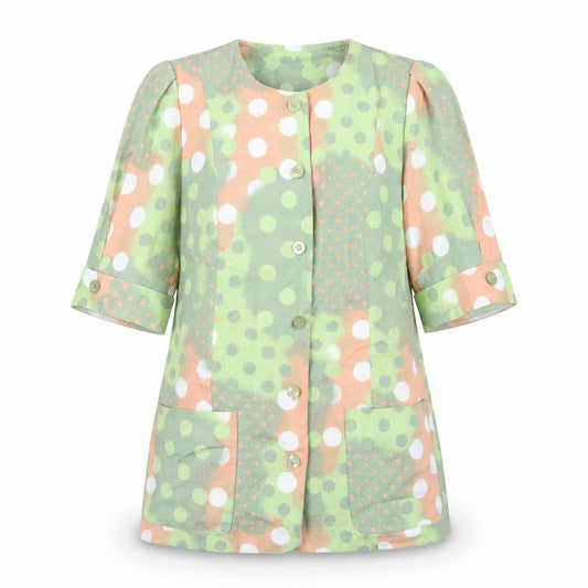 Baruch Womens Multicoloured Geometric Jacket Size 14 Button