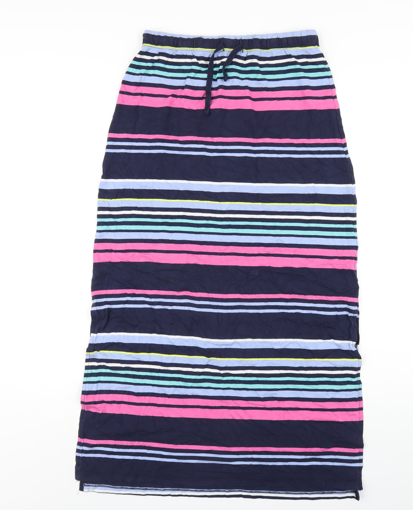 Crew Clothing Womens Multicoloured Striped Viscose Maxi Skirt Size 10