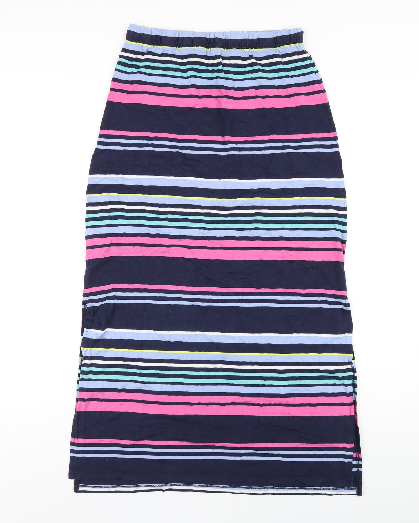 Crew Clothing Womens Multicoloured Striped Viscose Maxi Skirt Size 10