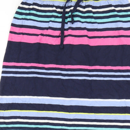 Crew Clothing Womens Multicoloured Striped Viscose Maxi Skirt Size 10