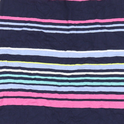 Crew Clothing Womens Multicoloured Striped Viscose Maxi Skirt Size 10