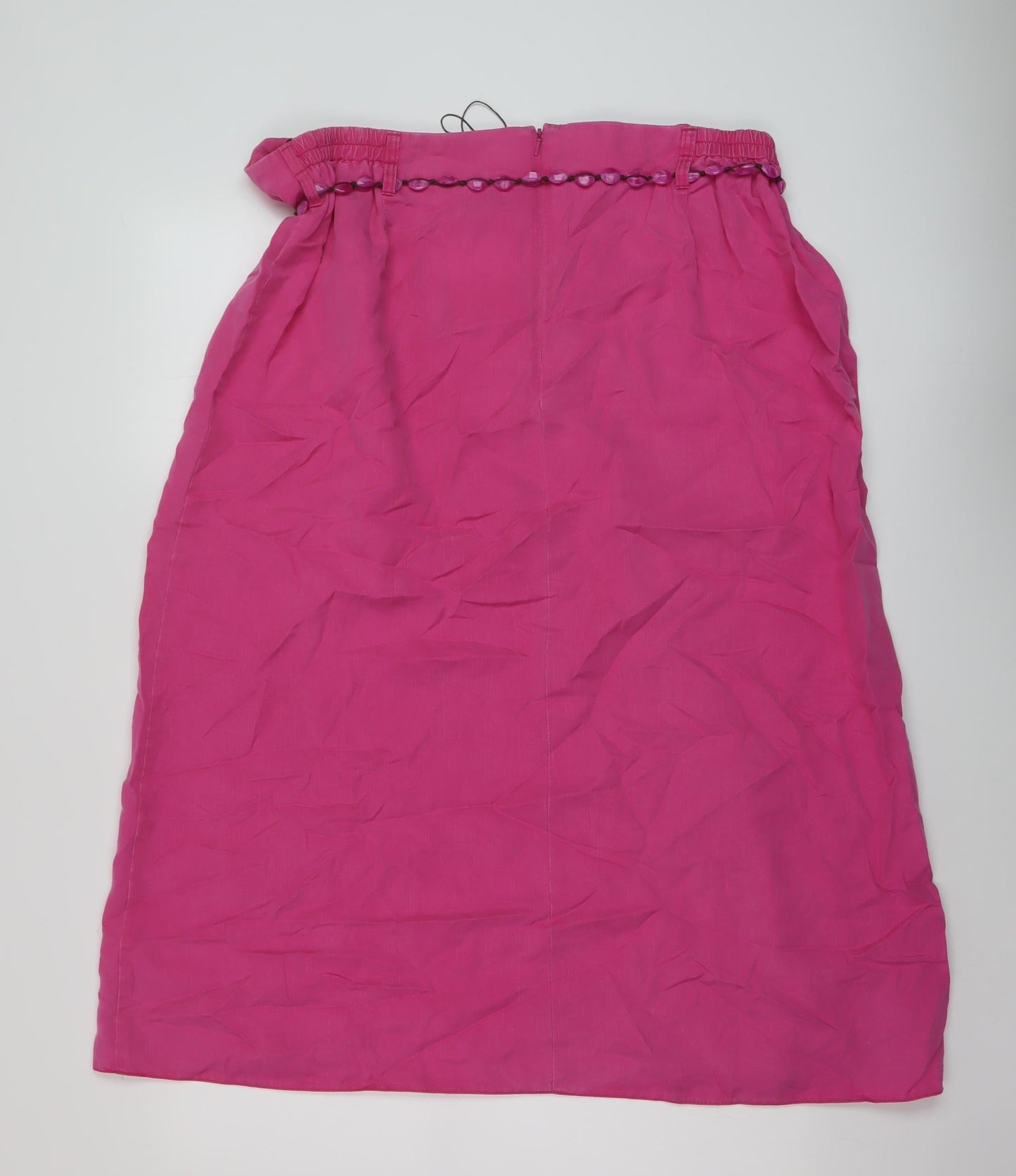 Ann Harvey Womens Pink Lyocell A-Line Skirt Size 20 Zip