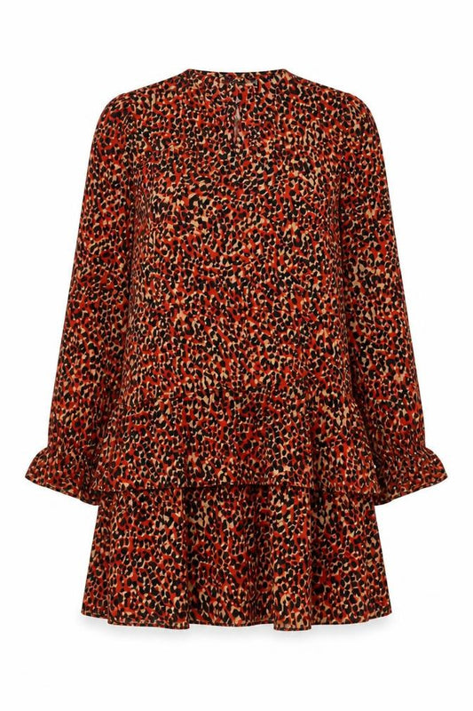 IVIVI Womens Red Polyester A-Line Size L V-Neck Zip