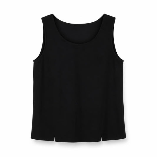 Womens UK Size S Reflections Black Basic Tank