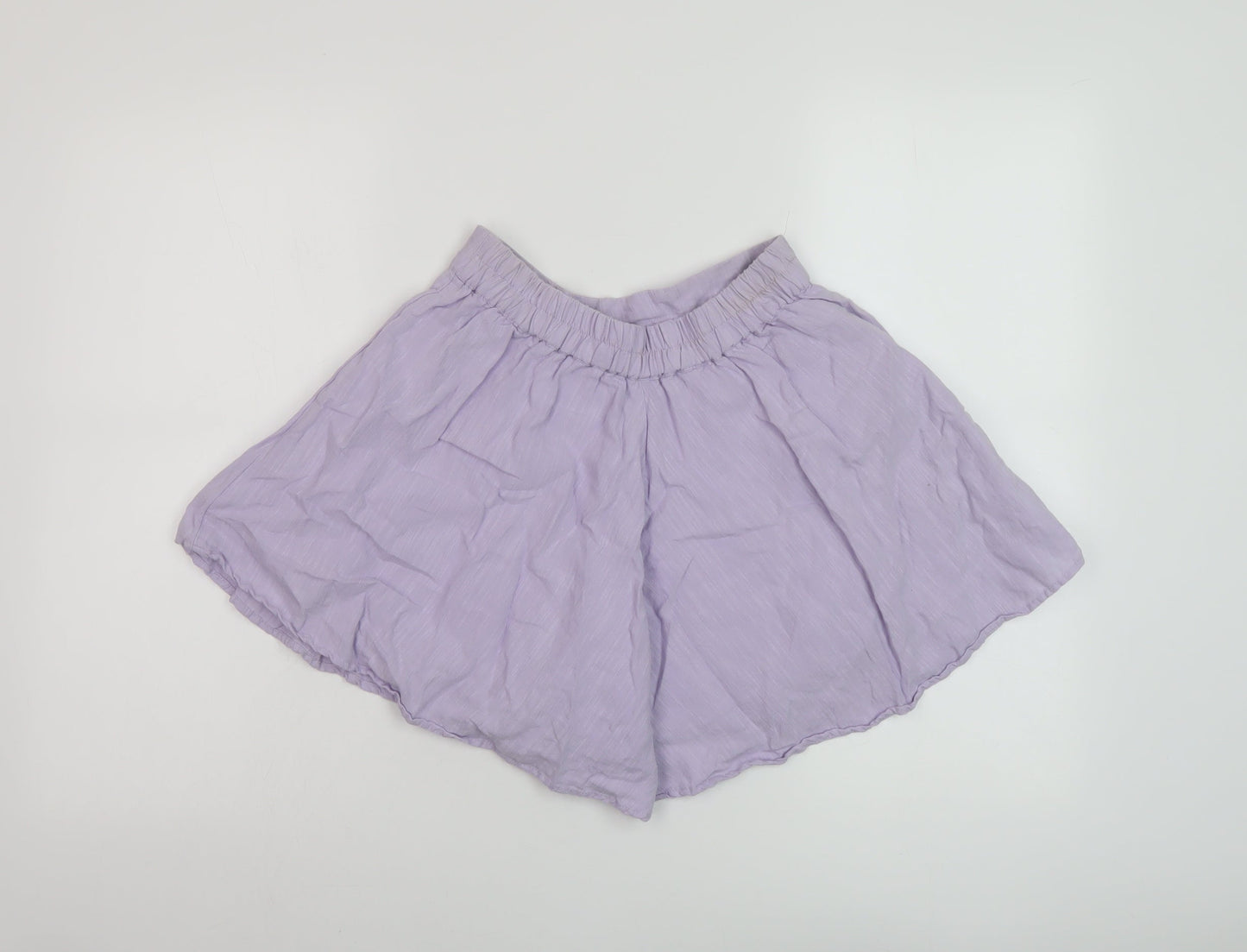 Jack Wills Womens Purple Cotton Basic Shorts Size 8 L3 in Regular Pull On
