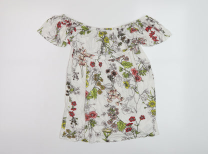 Womens UK Size 10 NEXT White Basic Blouse