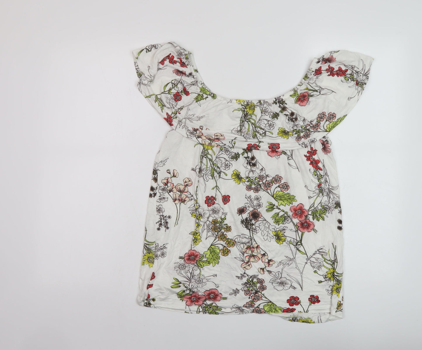 Womens UK Size 10 NEXT White Basic Blouse