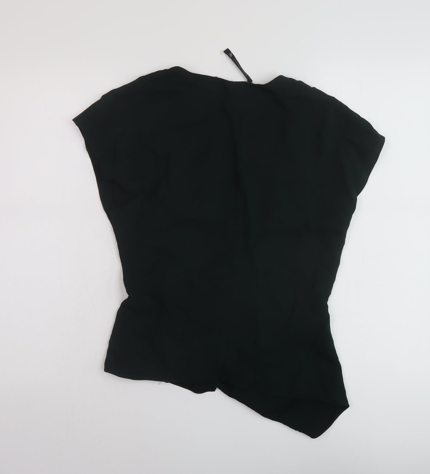 Womens UK Size S Zara Green Basic Blouse