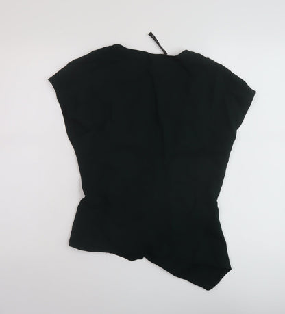 Womens UK Size S Zara Green Basic Blouse