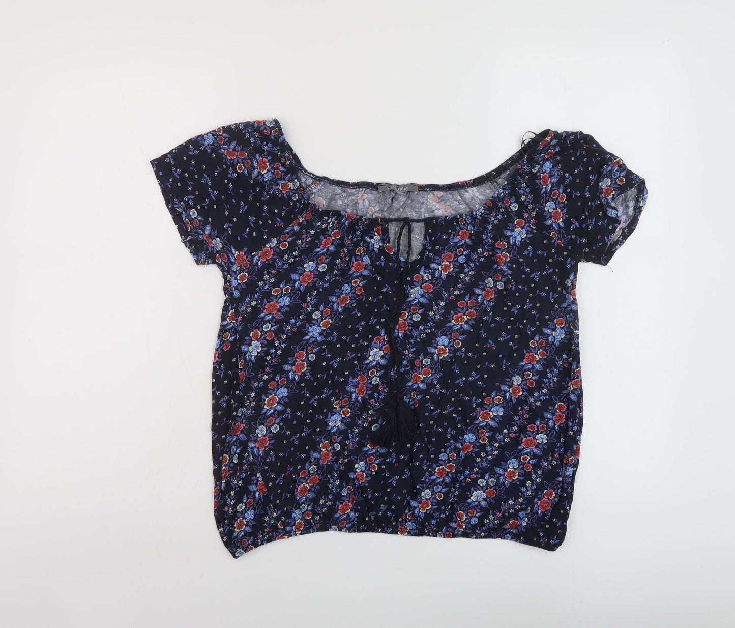 Womens UK Size 10 Principles Blue Basic Blouse