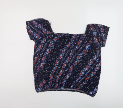 Womens UK Size 10 Principles Blue Basic Blouse
