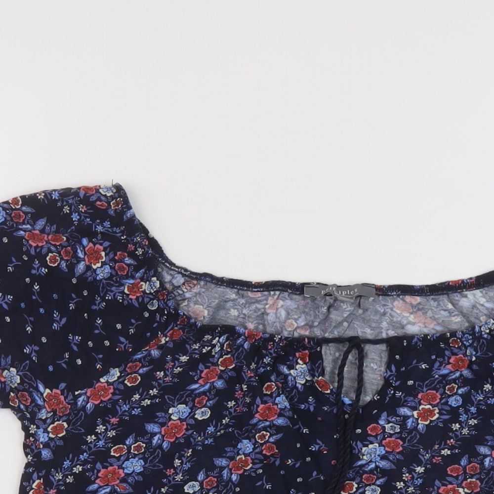 Womens UK Size 10 Principles Blue Basic Blouse