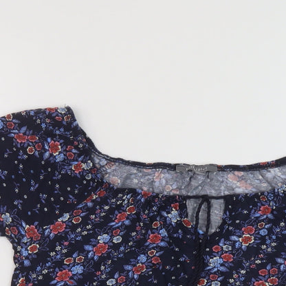 Womens UK Size 10 Principles Blue Basic Blouse